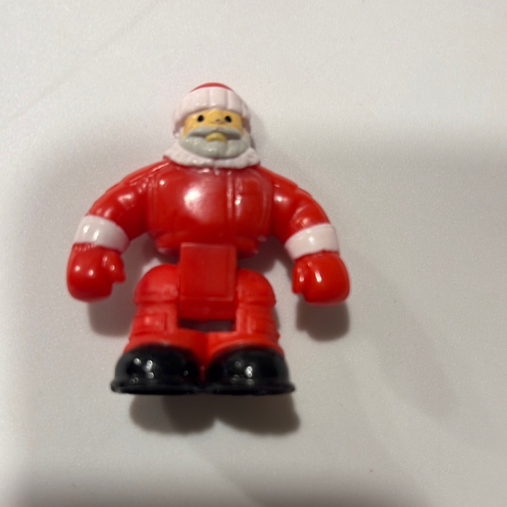 GeoTrax Christmas In Toytown Replacement Santa Claus Mini Action Figure Toy